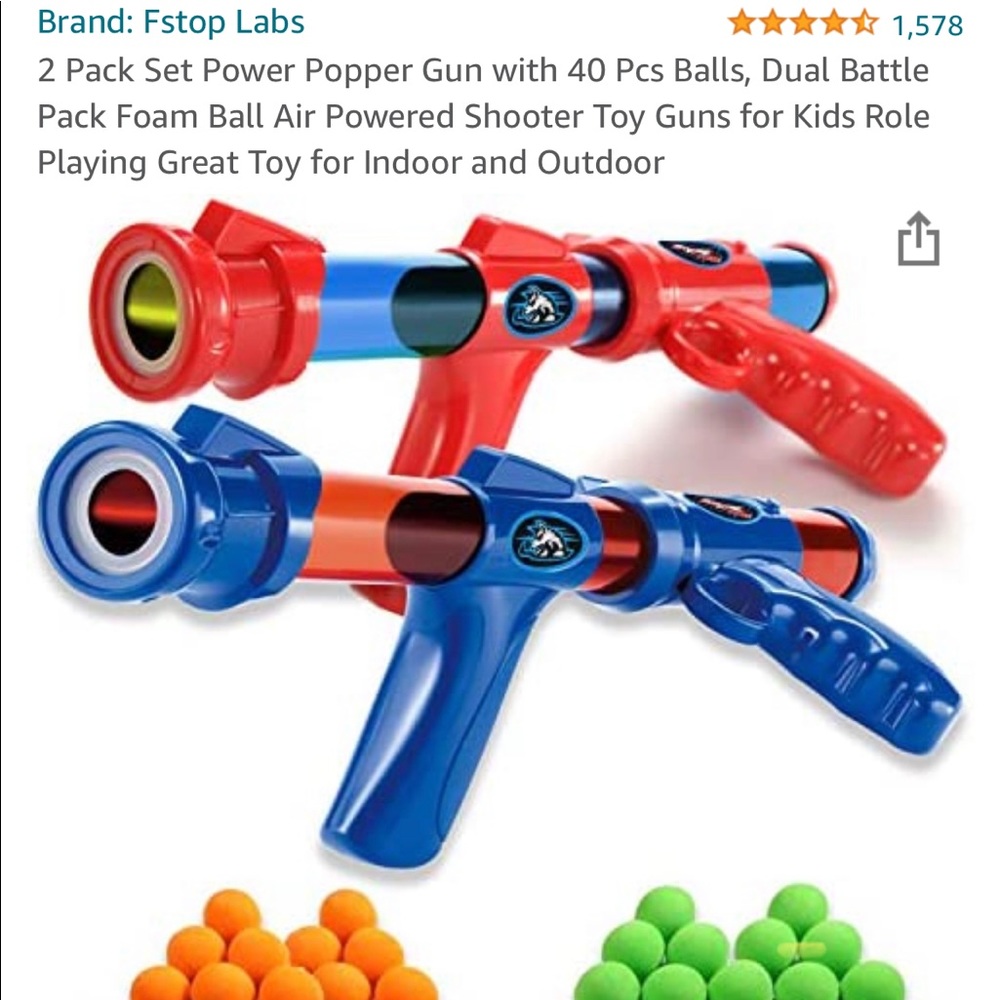 2 Pack Power Popper Gun Game